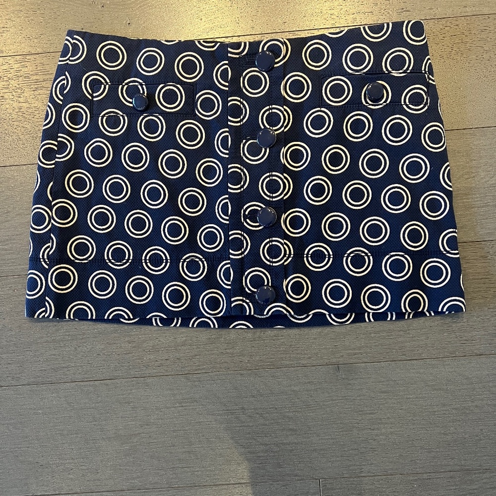 Juicy couture navy circled miniskirt